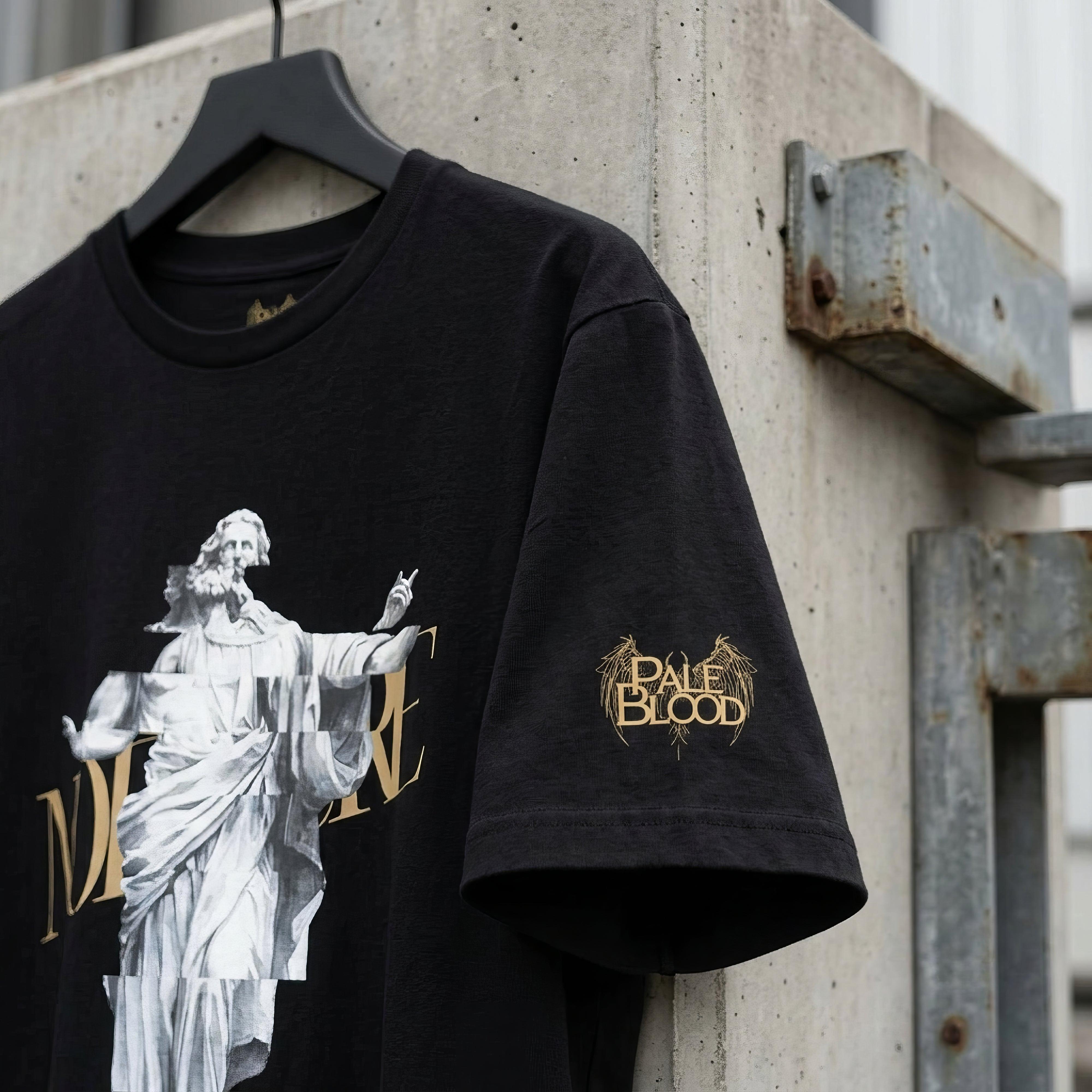 Glitched Prophet Black Metal Style Unisex T-Shirt - ["glitch","glitched prophet","men","t-shirt","tee","tshirt","unisex","women"] | Pale Blood Store