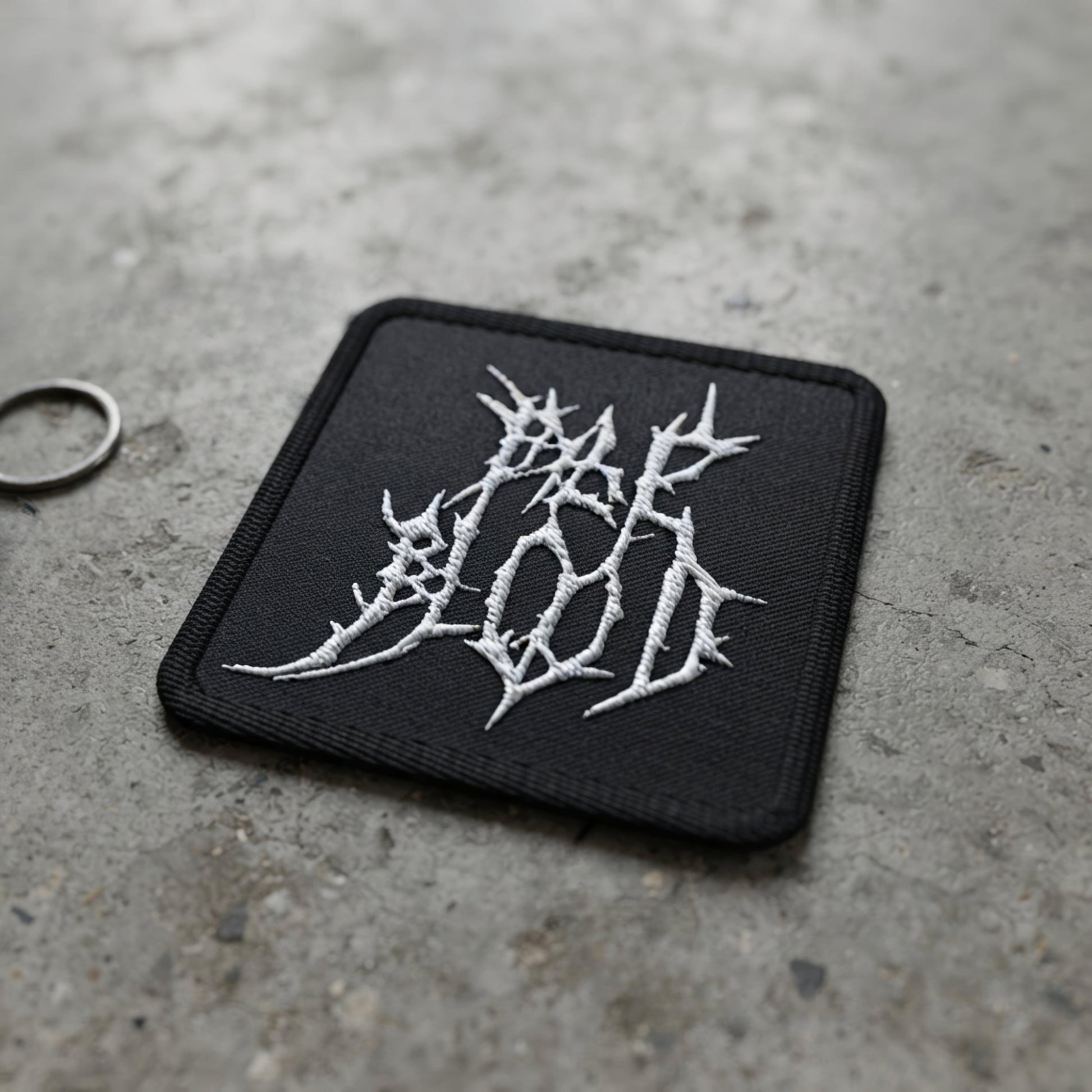 Pale Blood Logo Black Metal Style Embroidered Patch - ["accessories","cosmic horror","dark","embroidered","embroidered patch","goth","logo","pale blood","patch"] | Pale Blood Store