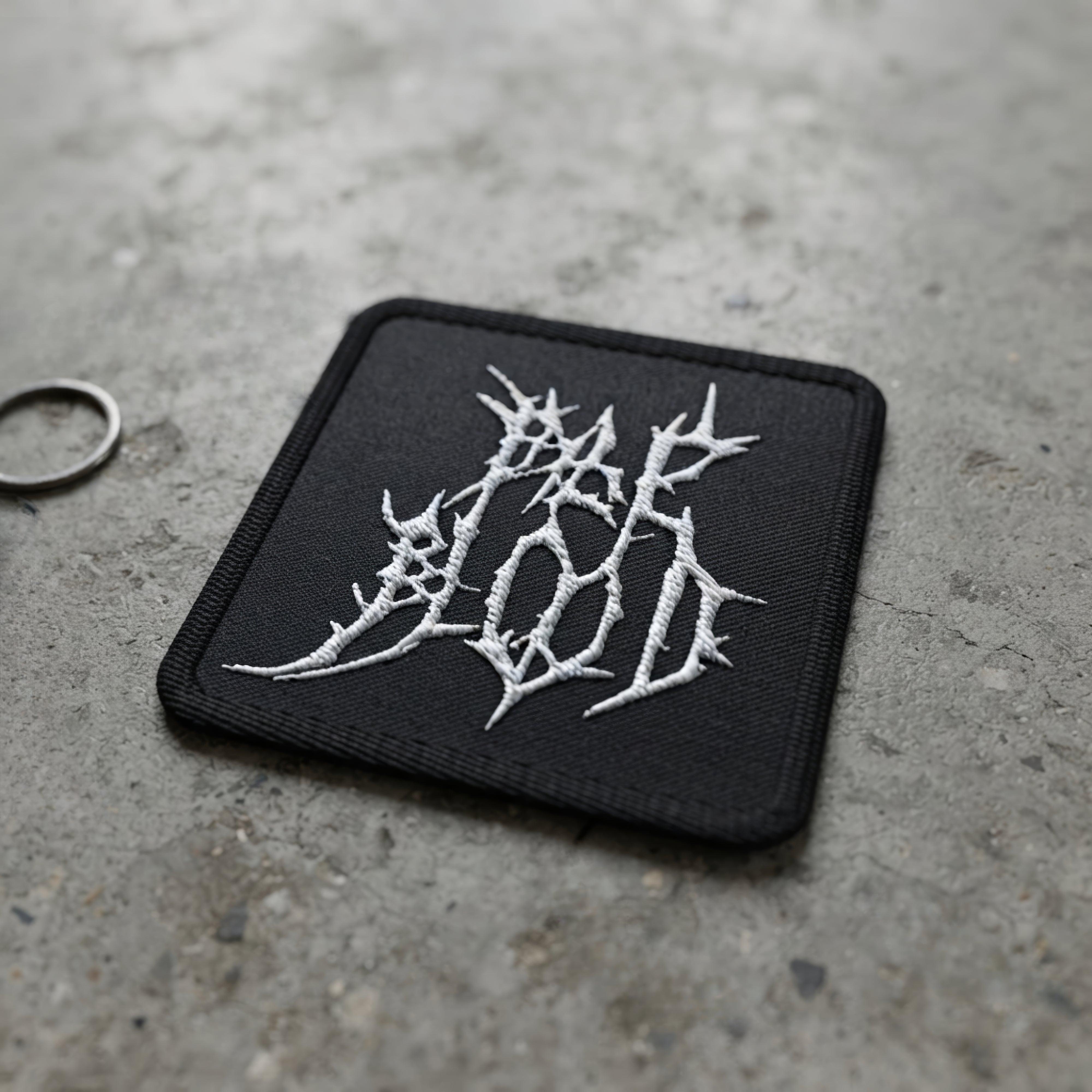 Pale Blood Logo Black Metal Style Embroidered Patch - ["accessories","cosmic horror","dark","embroidered","embroidered patch","goth","logo","pale blood","patch"] | Pale Blood Store