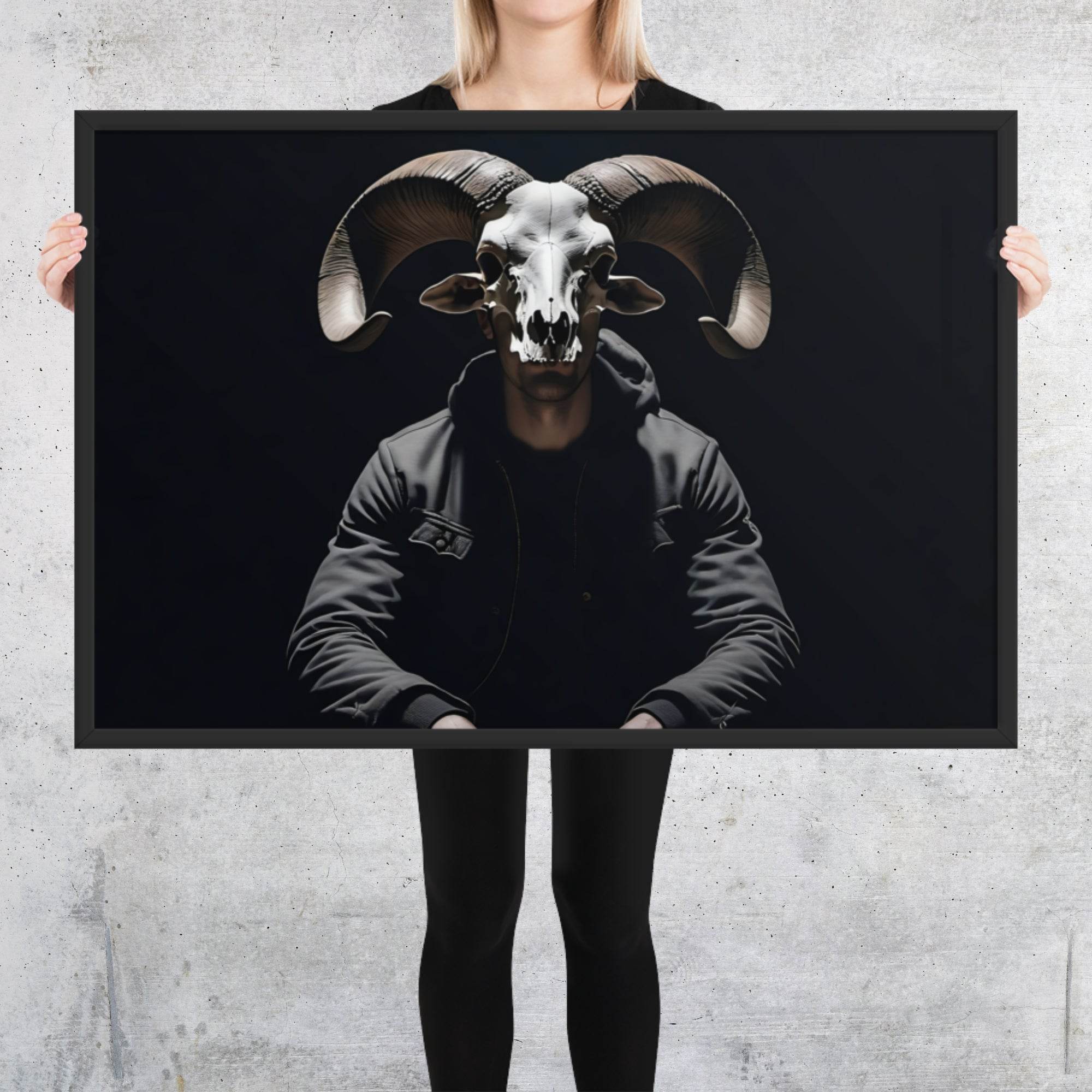 Apostate Goth Aesthetic Framed Poster - Pale Blood Store