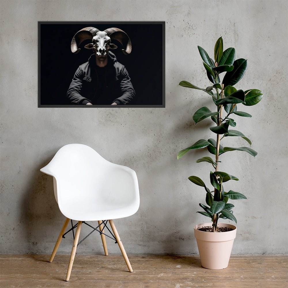 Apostate Goth Aesthetic Framed Poster - Pale Blood Store