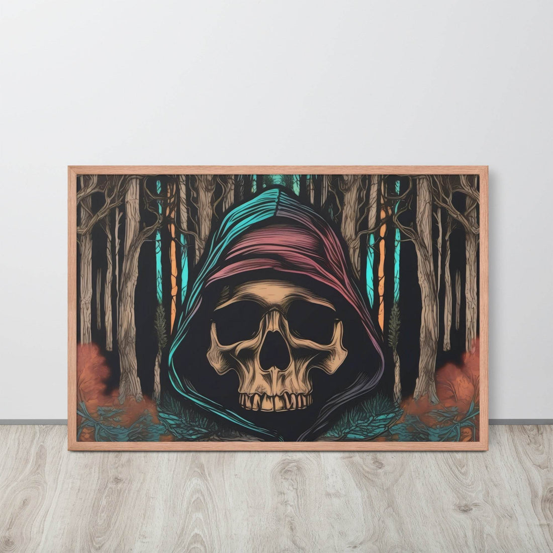 Autumn Dark Aesthetic Framed Poster - Pale Blood Store