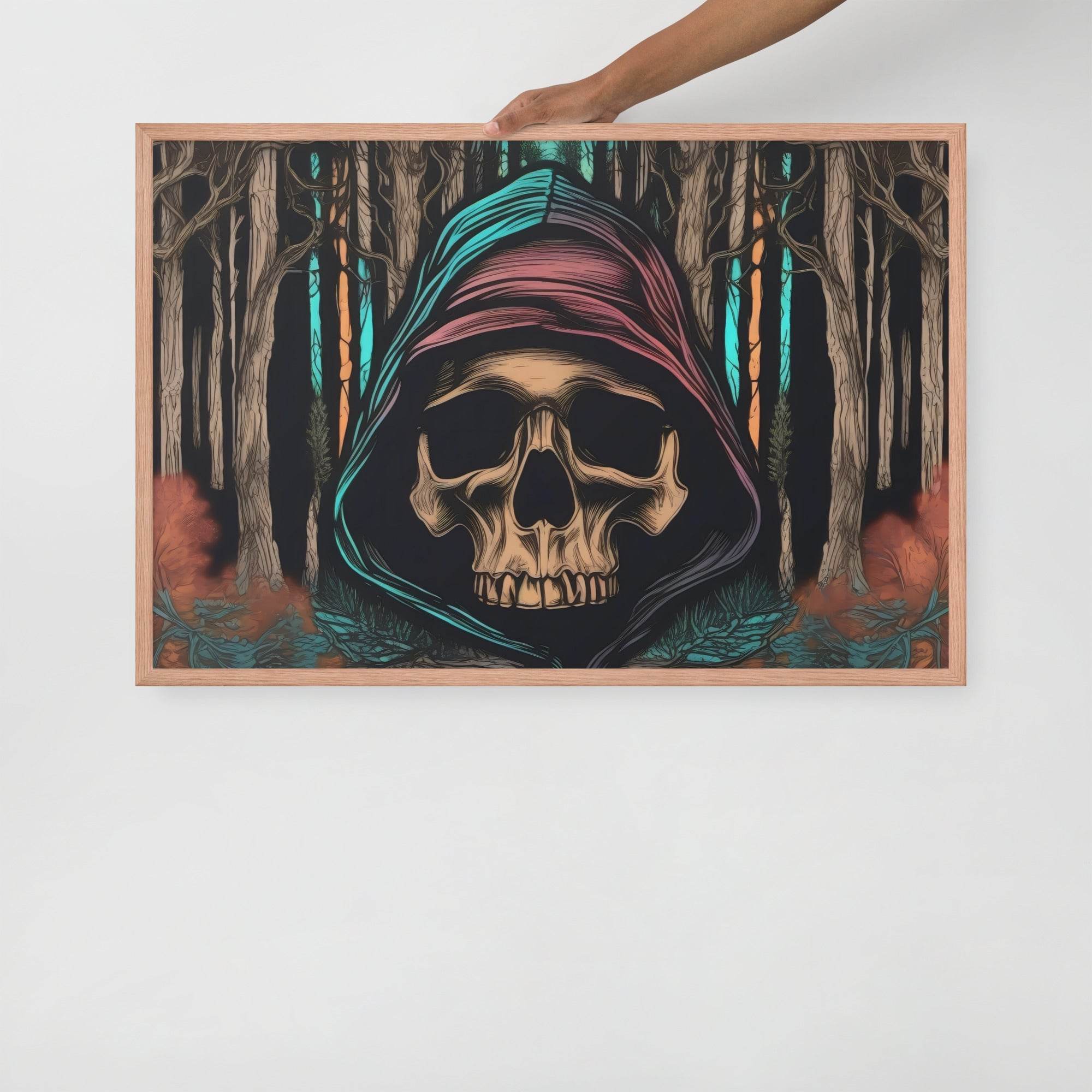 Autumn Dark Aesthetic Framed Poster - Pale Blood Store