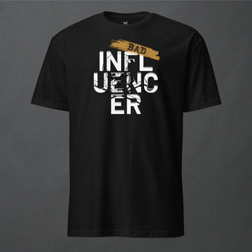 Bad Influencer Goth Minimalist Unisex T-Shirt - Pale Blood Store