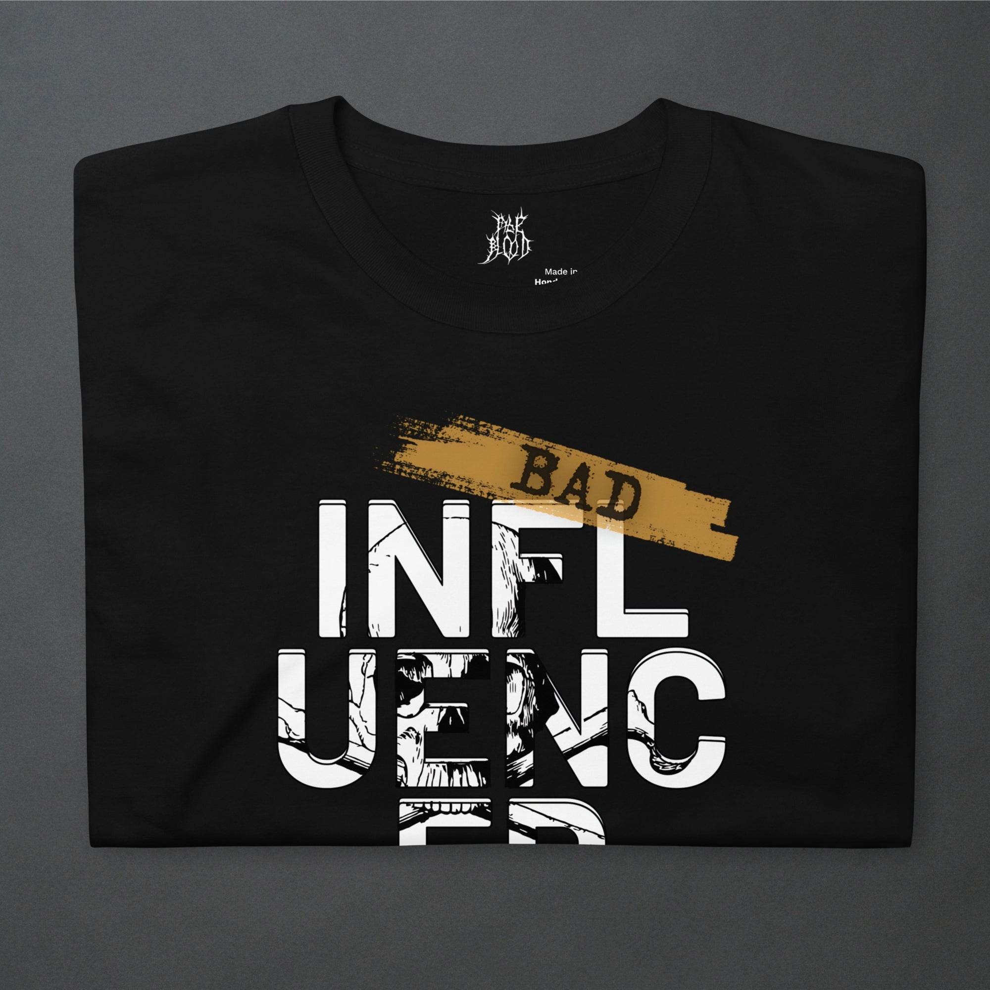 Bad Influencer Goth Minimalist Unisex T-Shirt - Pale Blood Store