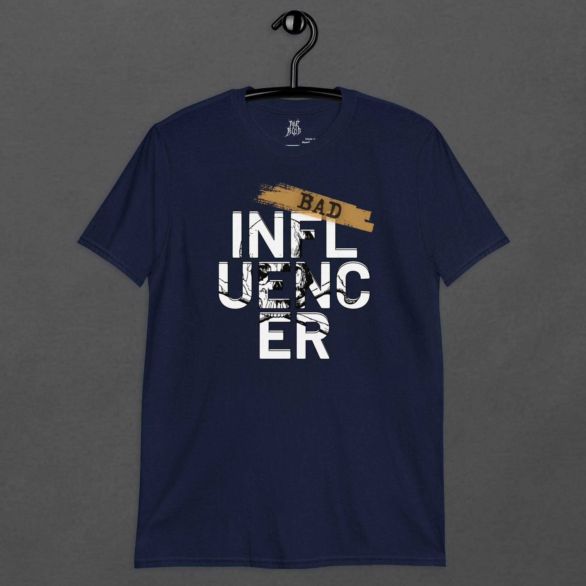 Bad Influencer Goth Minimalist Unisex T-Shirt - Pale Blood Store