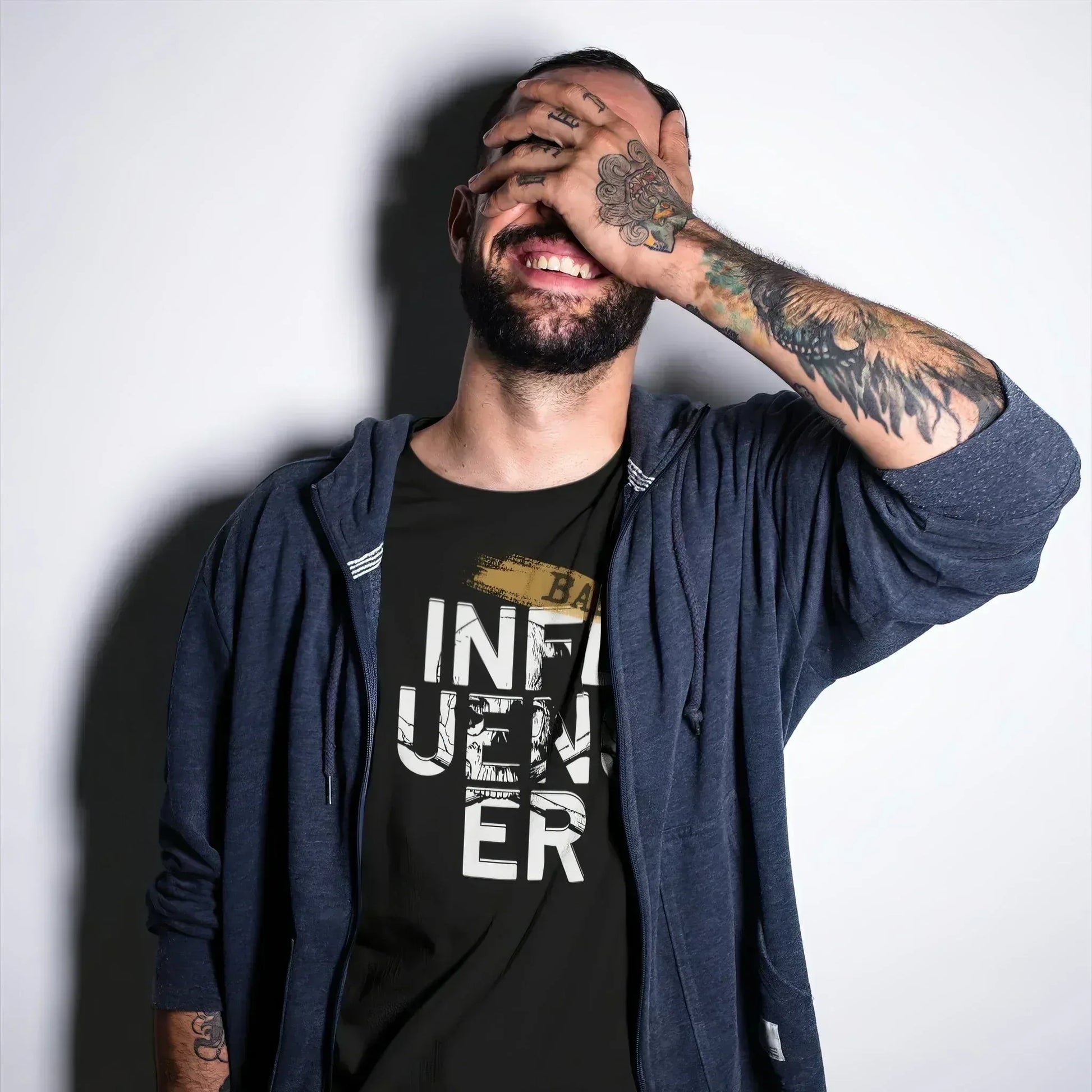 Bad Influencer Goth Minimalist Unisex T-Shirt - Pale Blood Store