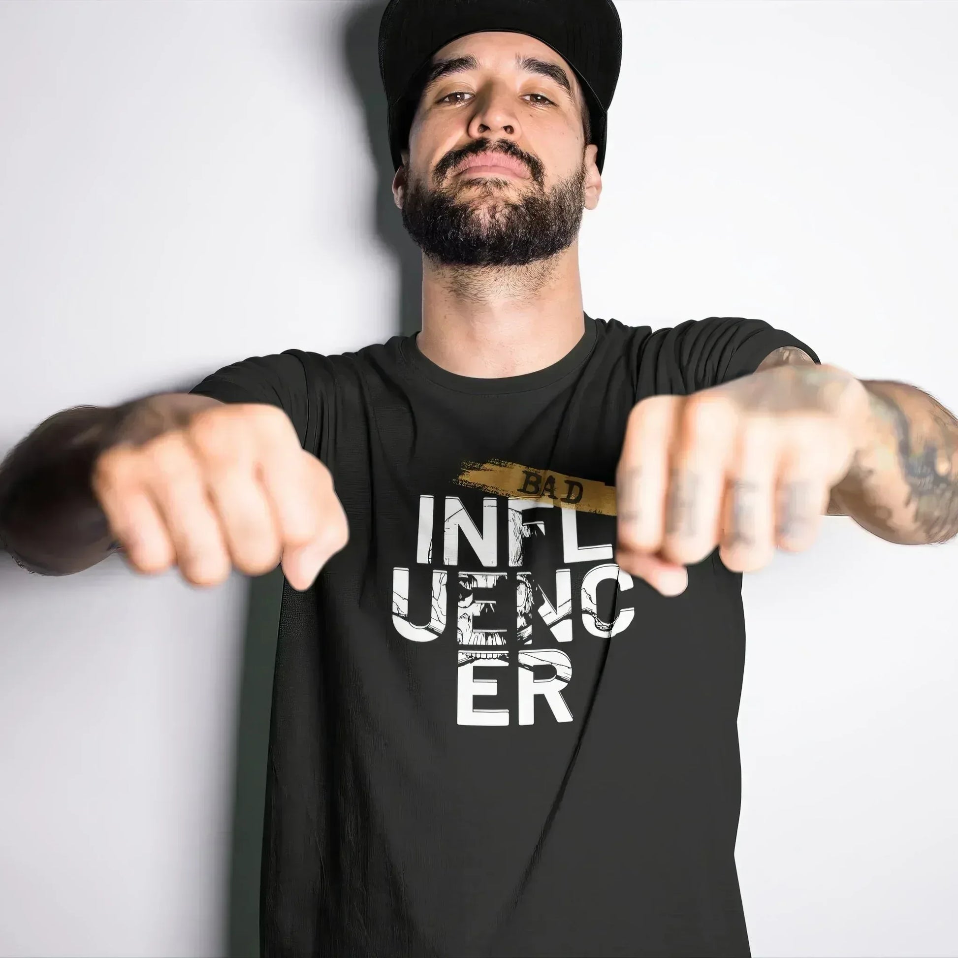 Bad Influencer Goth Minimalist Unisex T-Shirt - Pale Blood Store