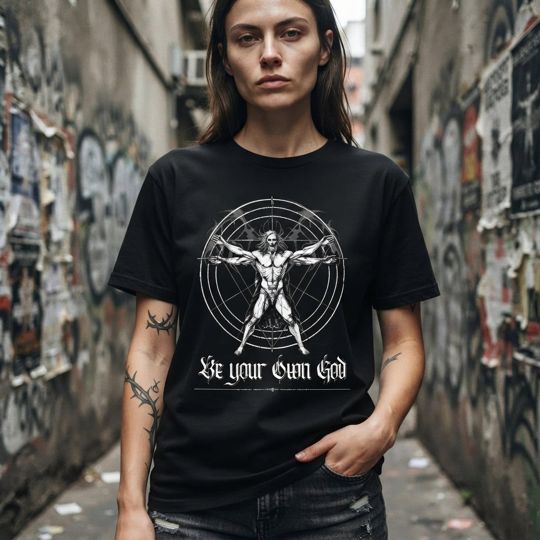 Be Your Own God Neo Goth Unisex T-Shirt - Pale Blood Store