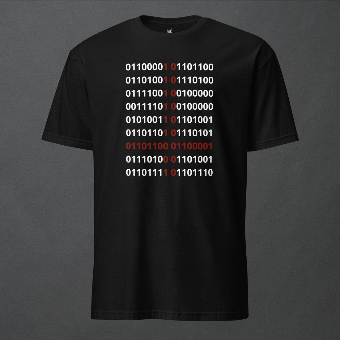 Binary Simulation Goth Minimalist Unisex T-Shirt - Pale Blood Store
