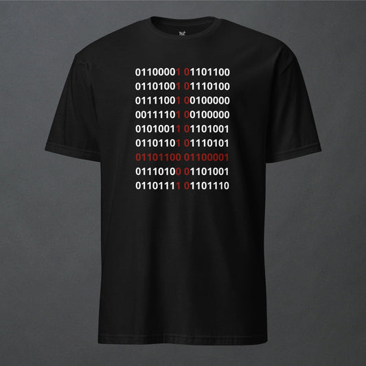 Binary Simulation Goth Minimalist Unisex T - Shirt - Pale Blood Store