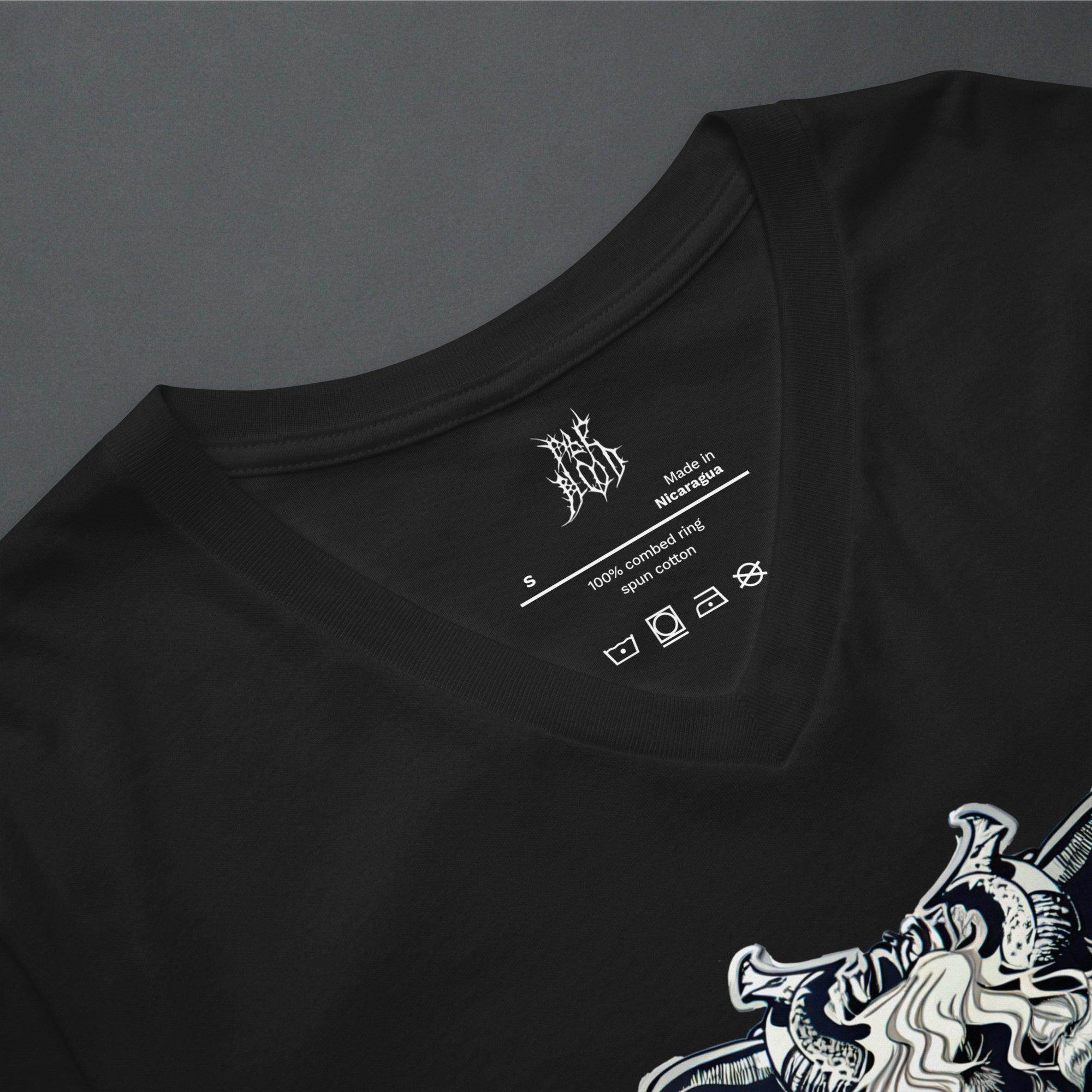 Black Phil Neo Goth Unisex V-Neck T-Shirt - Pale Blood Store