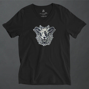 Black Phil Neo Goth Unisex V-Neck T-Shirt - Pale Blood Store