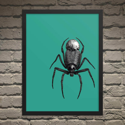 Black Spider of Death Neo Goth Framed Poster - Pale Blood Store