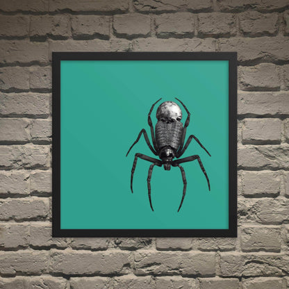 Black Spider of Death Neo Goth Framed Poster - Pale Blood Store