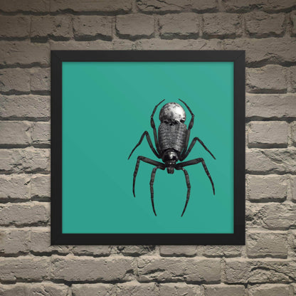 Black Spider of Death Neo Goth Framed Poster - Pale Blood Store