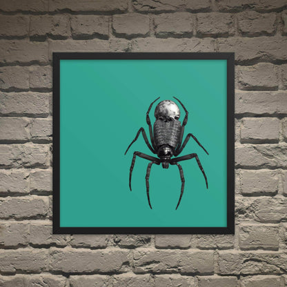 Black Spider of Death Neo Goth Framed Poster - Pale Blood Store