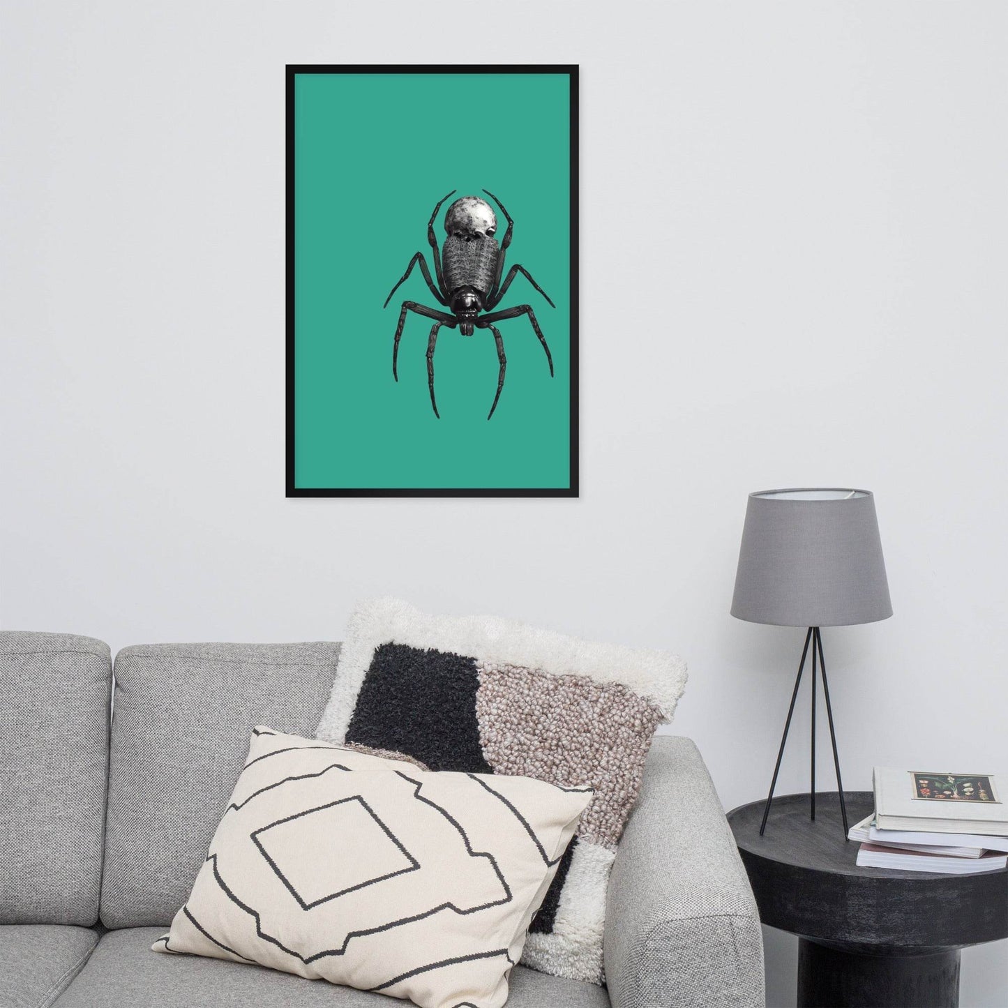 Black Spider of Death Neo Goth Framed Poster - Pale Blood Store
