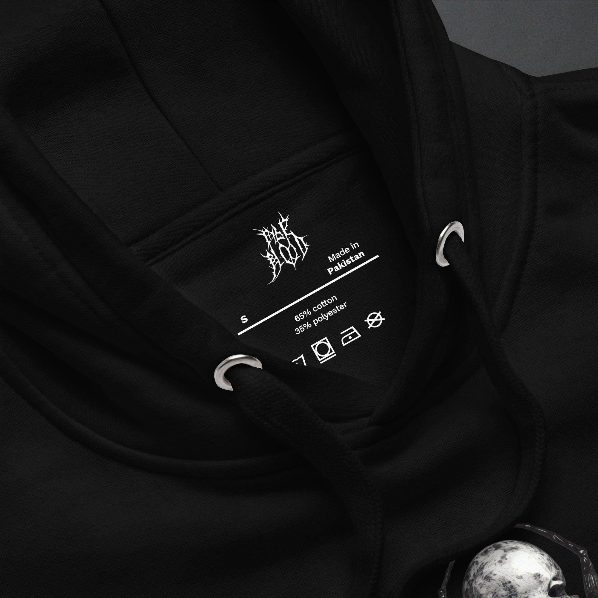 Black Spider of Death Neo Goth Unisex Hoodie - Pale Blood Store