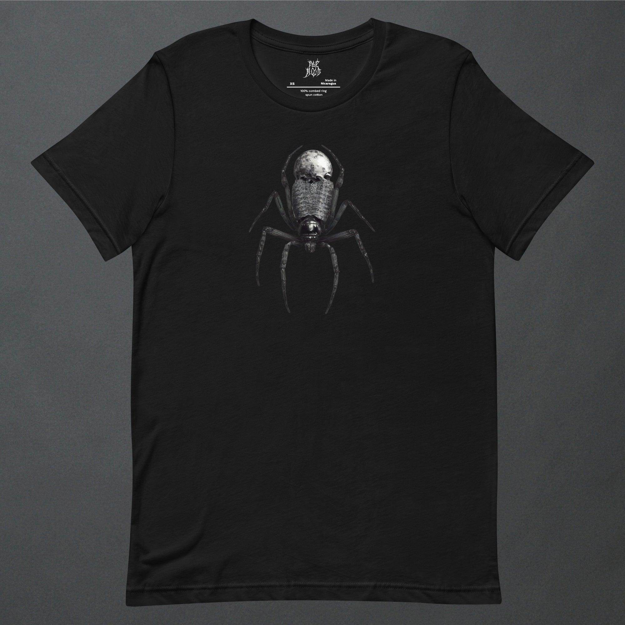 Black Spider of Death Neo Goth Unisex T-Shirt - Pale Blood Store
