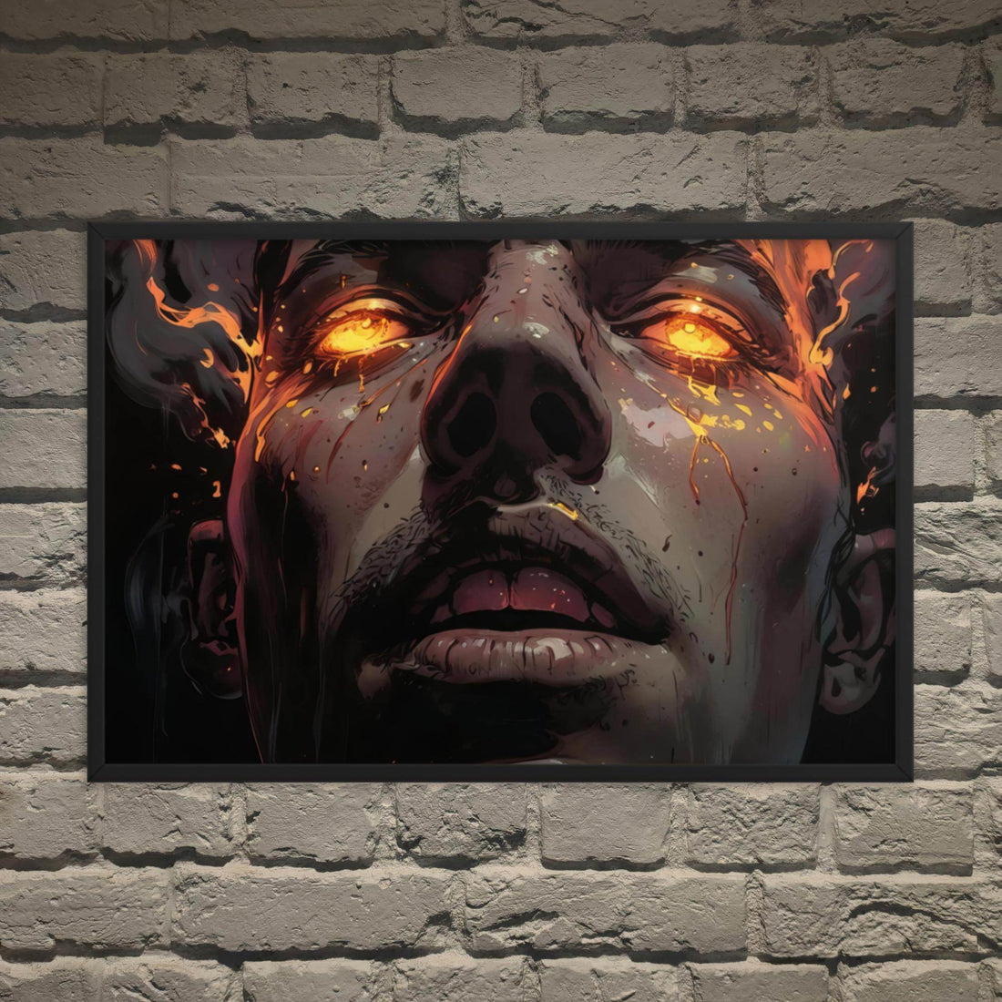 Blinding Rage Dark Anime Framed Poster - Pale Blood Store