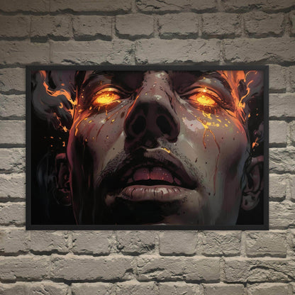 Blinding Rage Dark Anime Framed Poster - Pale Blood Store