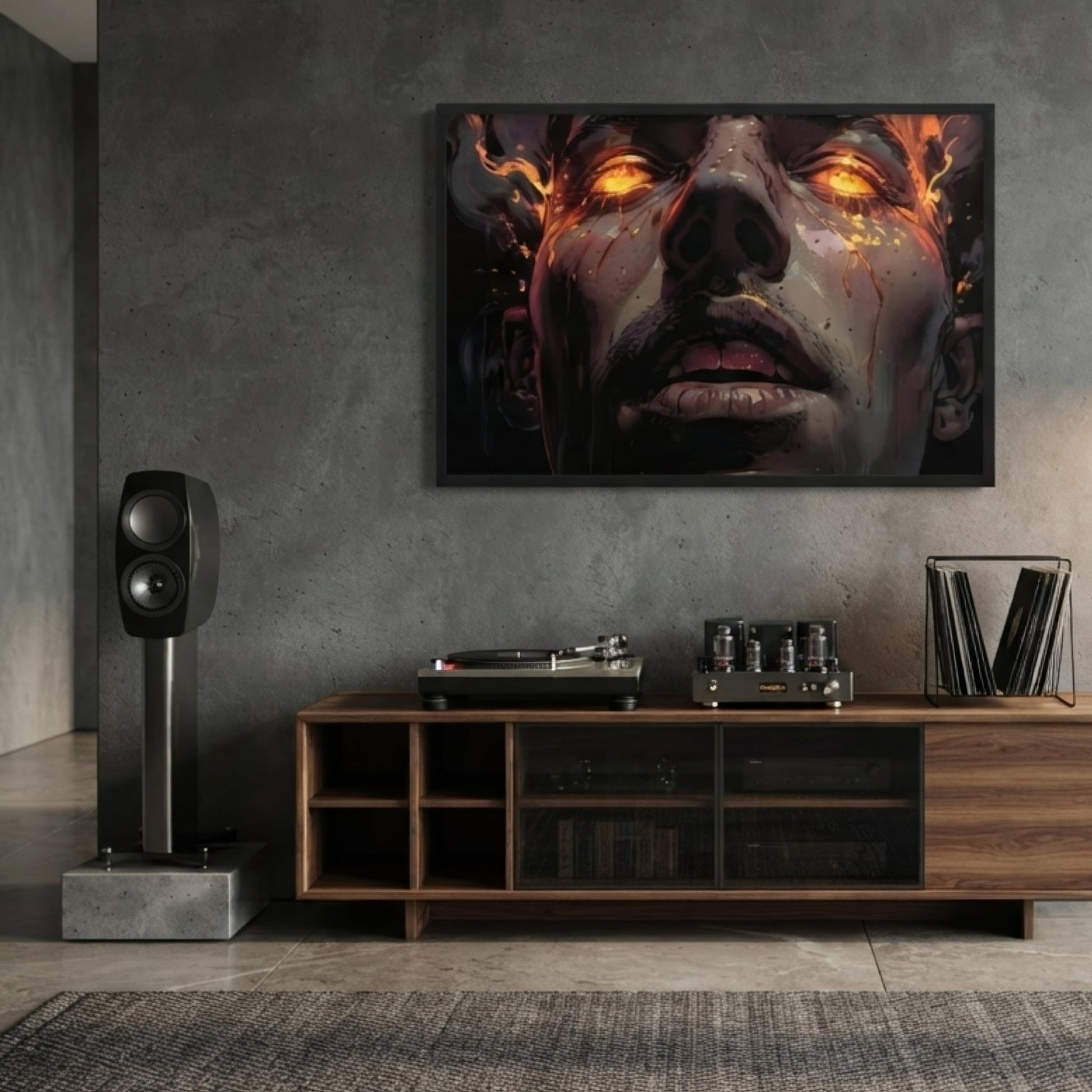 Blinding Rage Dark Anime Framed Poster - Pale Blood Store