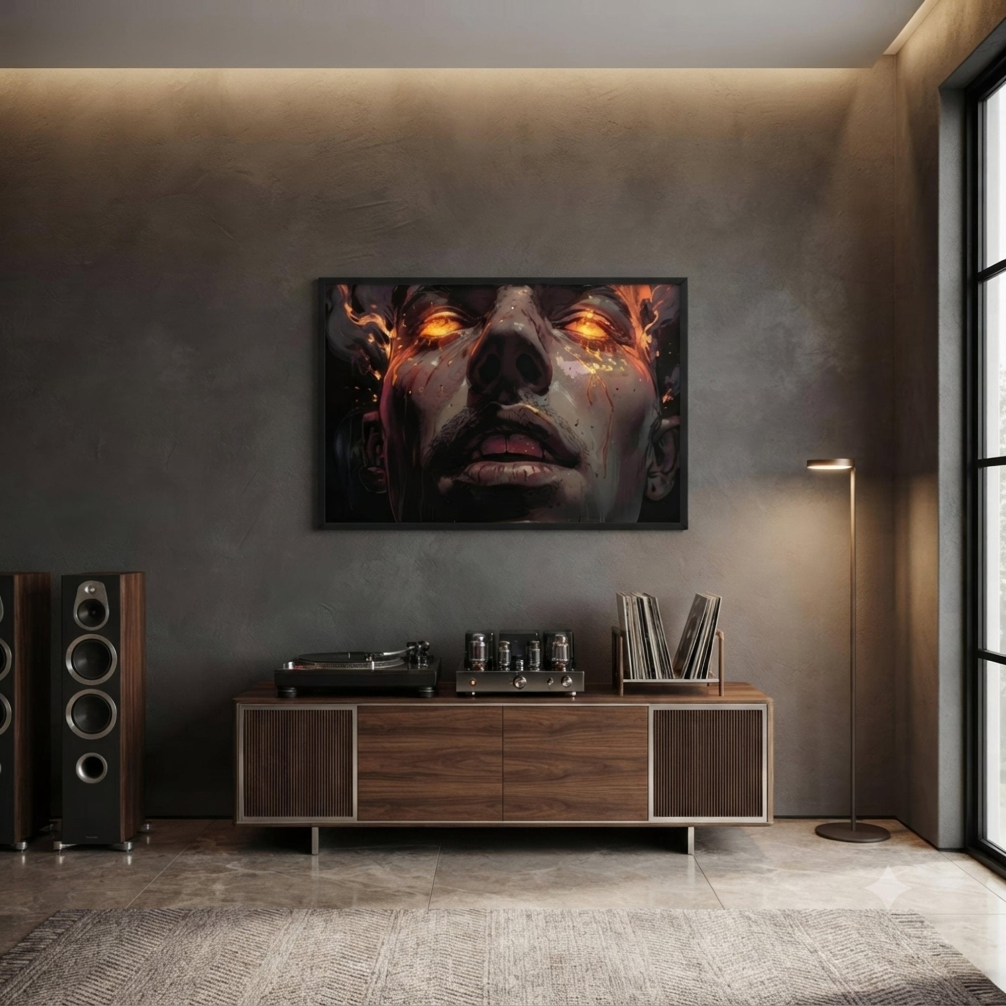 Blinding Rage Dark Anime Framed Poster - Pale Blood Store