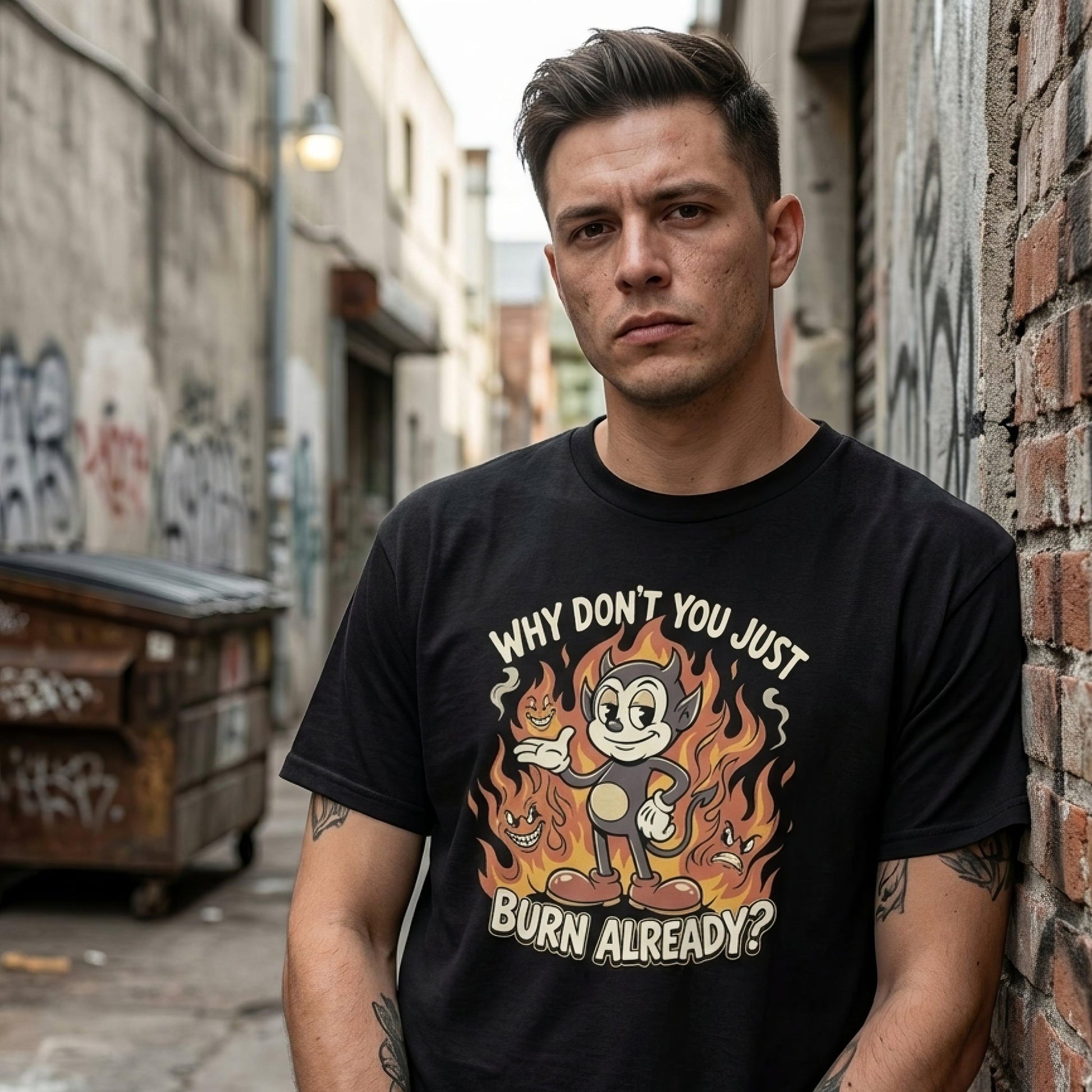 Burn Already Unisex T-Shirt - ["dark","dark humor","men","t-shirt","tee","tshirt","unisex","women"] | Pale Blood Store