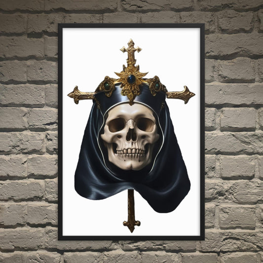 Church of Death Goth Aesthetic Framed Poster - Pale Blood Store