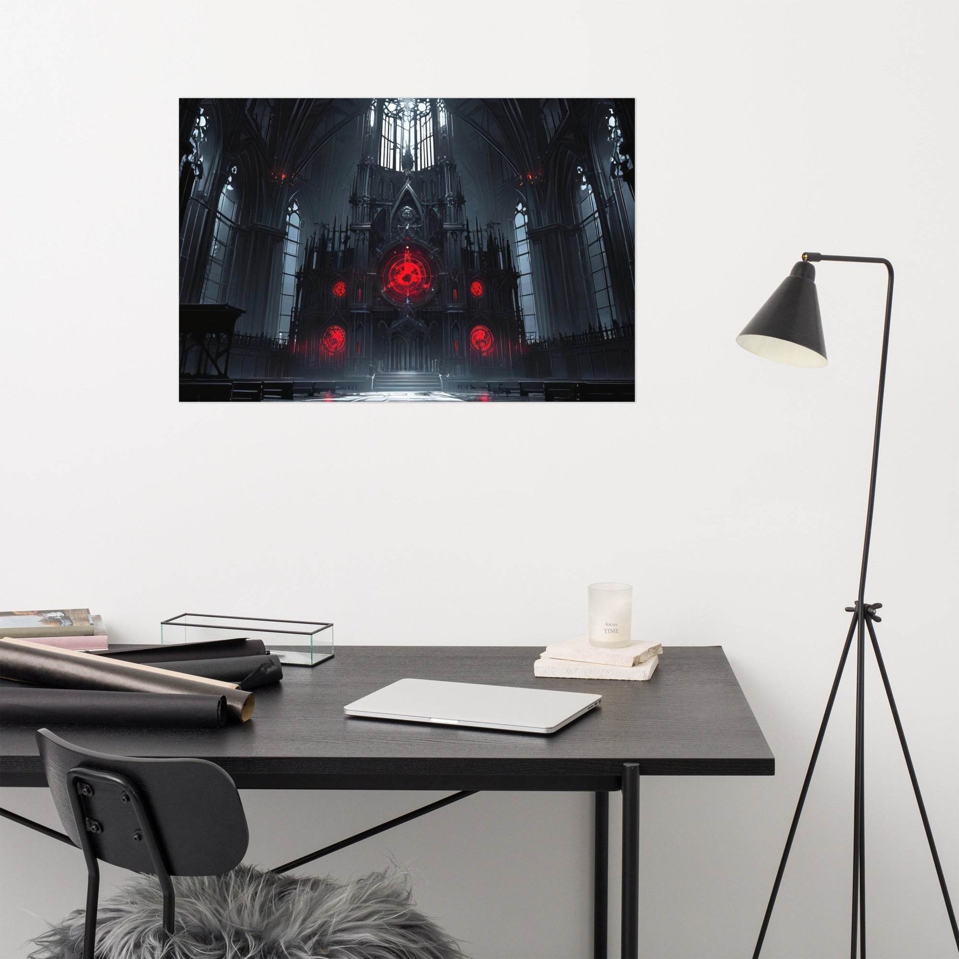 Church of Shadows Goth Aesthetic Poster - Pale Blood Store