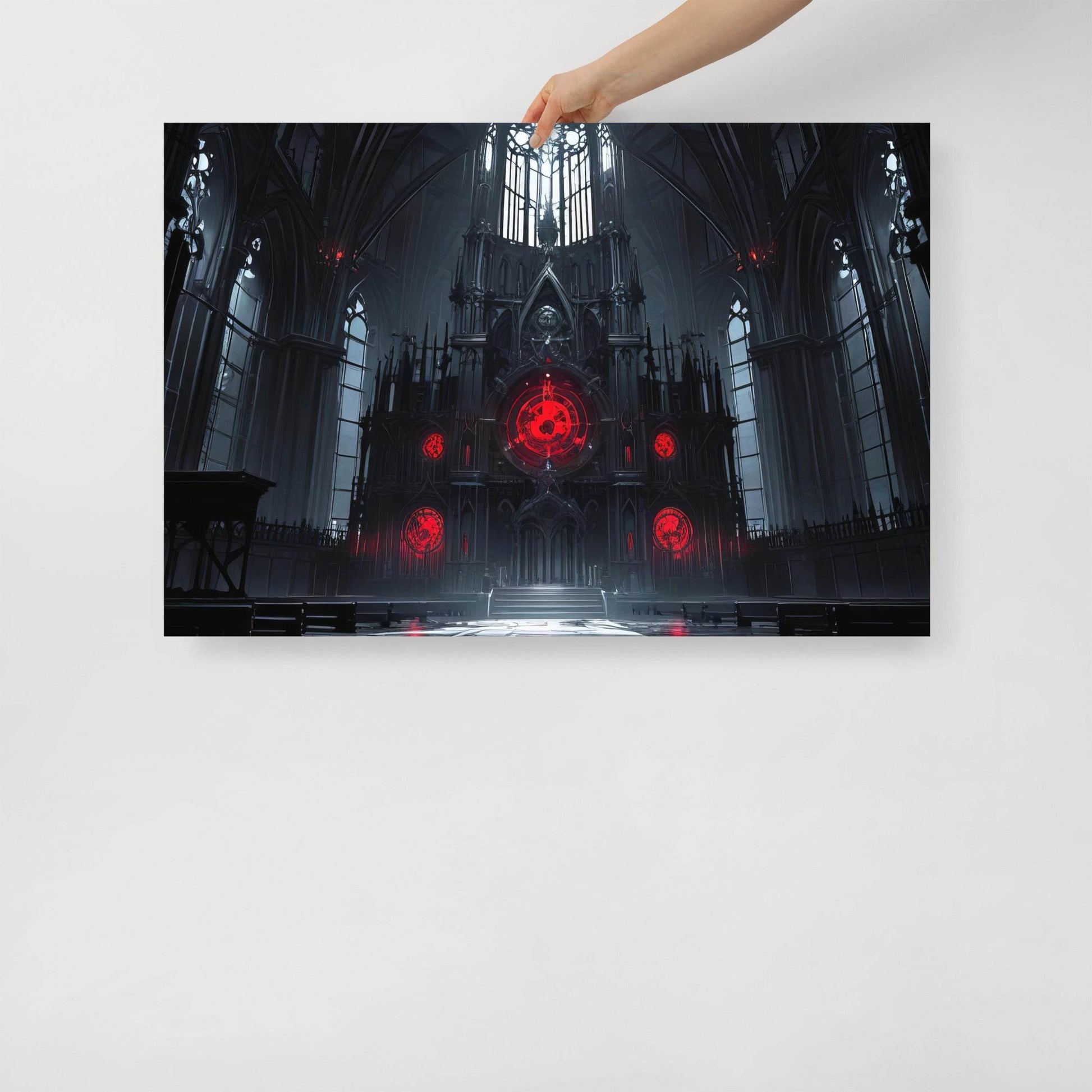 Church of Shadows Goth Aesthetic Poster - Pale Blood Store