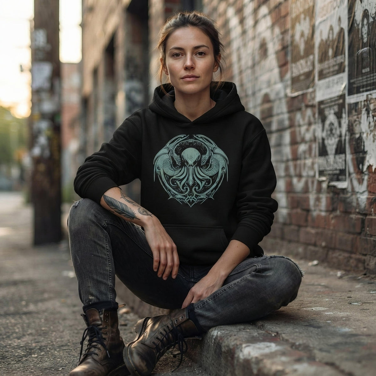 Cthulhu Calling Neo Goth Unisex Hoodie - Pale Blood Store