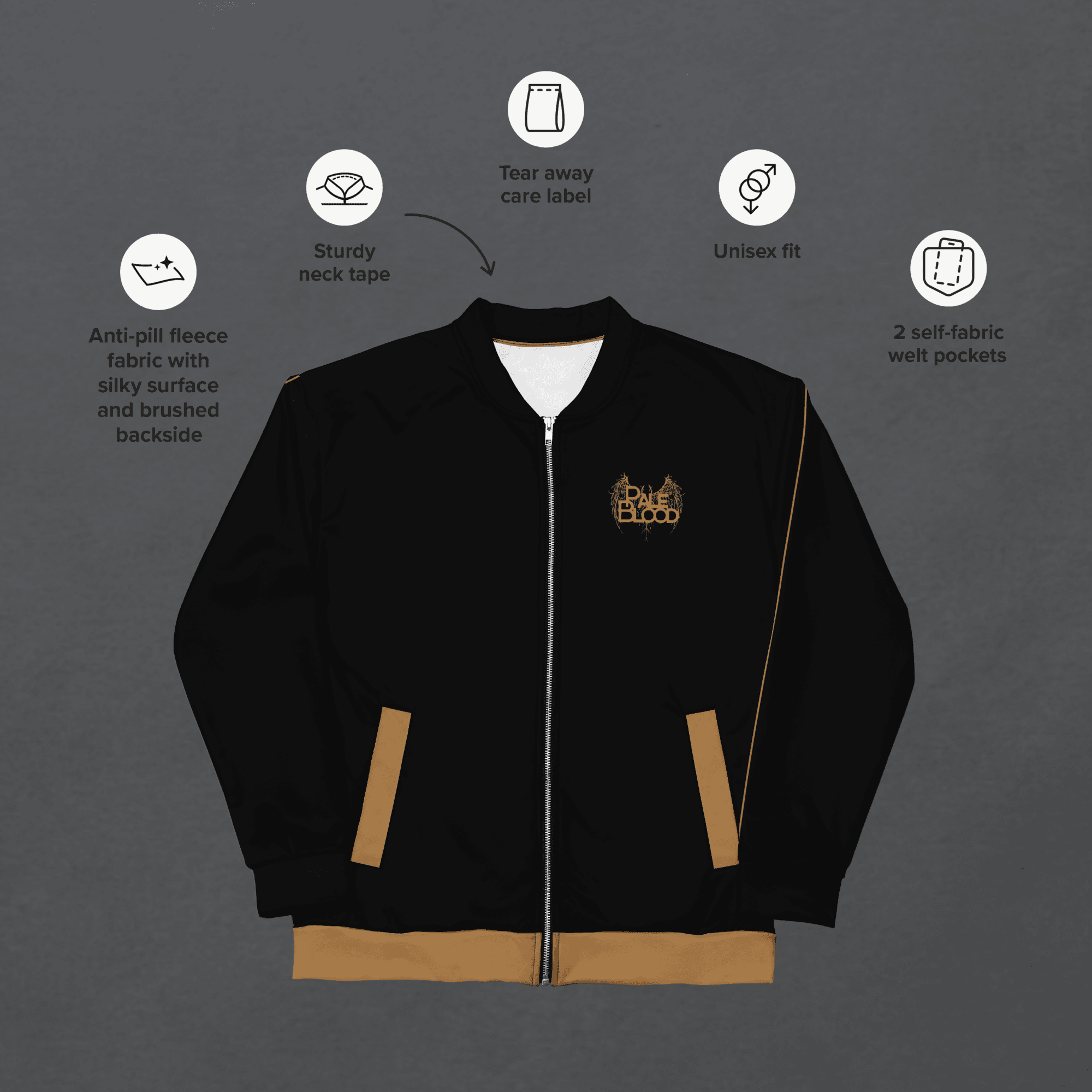 Cvlt of the Dying Svn Neo Goth Bomber Jacket Deluxe - Pale Blood Store