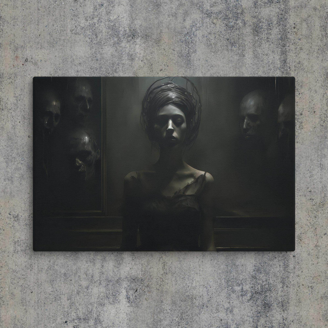 Dark Whispers Dark Aesthetic Canvas - Pale Blood Store