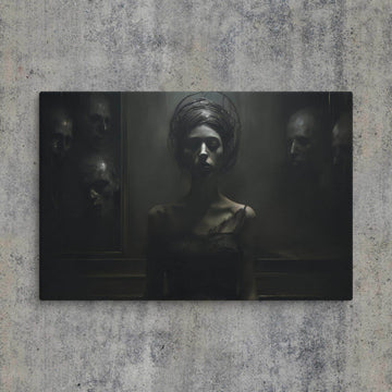 Dark Whispers Dark Aesthetic Canvas - Pale Blood Store