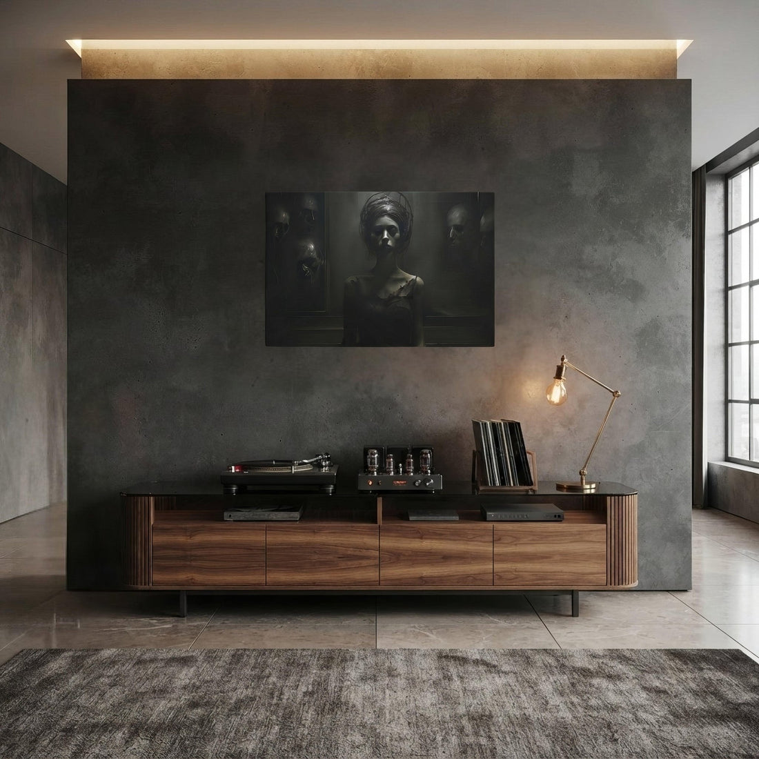 Dark Whispers Dark Aesthetic Canvas - ["canvas","chiaroscuro","dark","decor","goth","obscure","whispers"] | Pale Blood Store