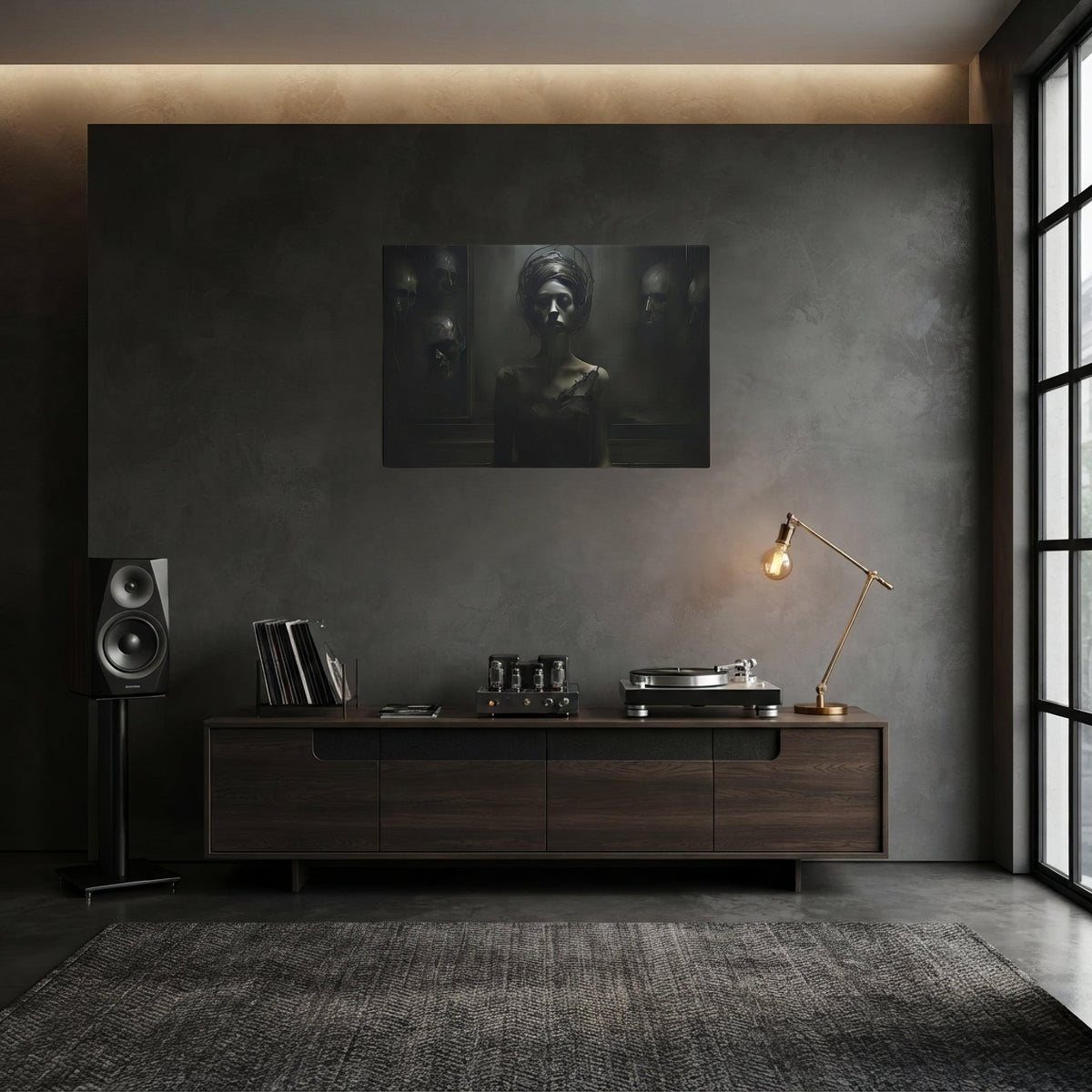 Dark Whispers Dark Aesthetic Canvas - Pale Blood Store