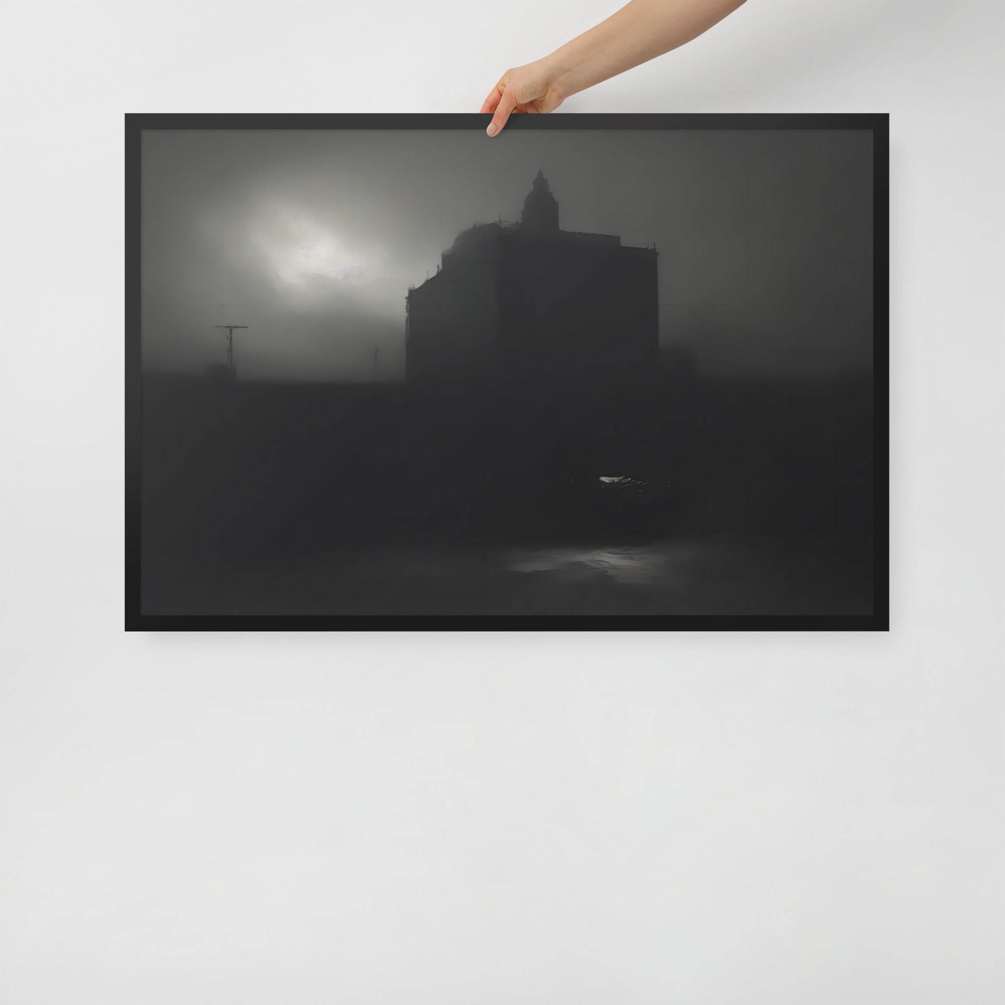 Darkened Horizons Dark Aesthetic Framed Poster - Pale Blood Store