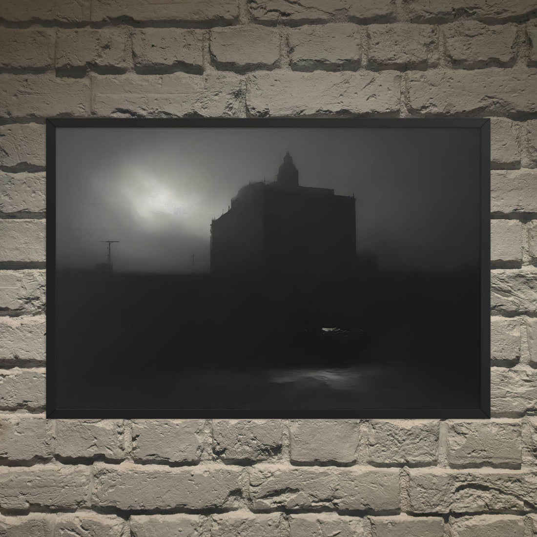 Darkened Horizons Dark Aesthetic Framed Poster - Pale Blood Store