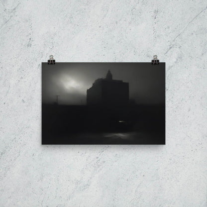 Darkened Horizons Dark Aesthetic Poster - Pale Blood Store