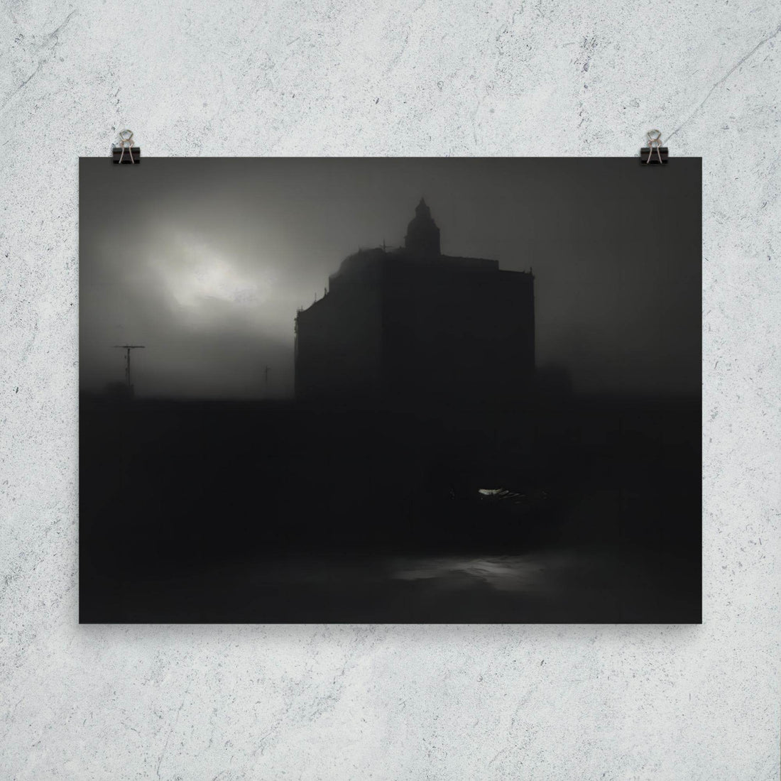 Darkened Horizons Dark Aesthetic Poster - Pale Blood Store