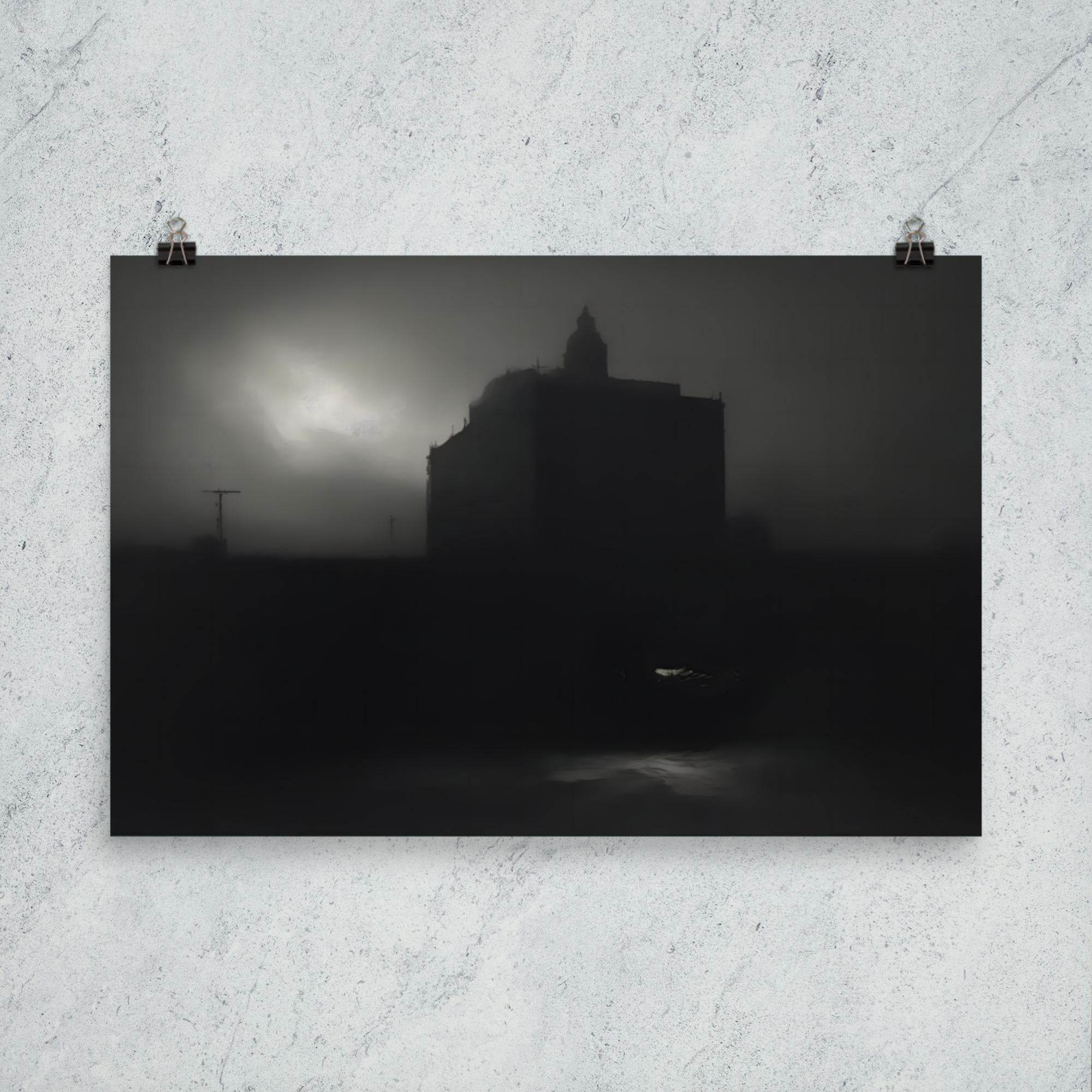 Darkened Horizons Dark Aesthetic Poster - Pale Blood Store