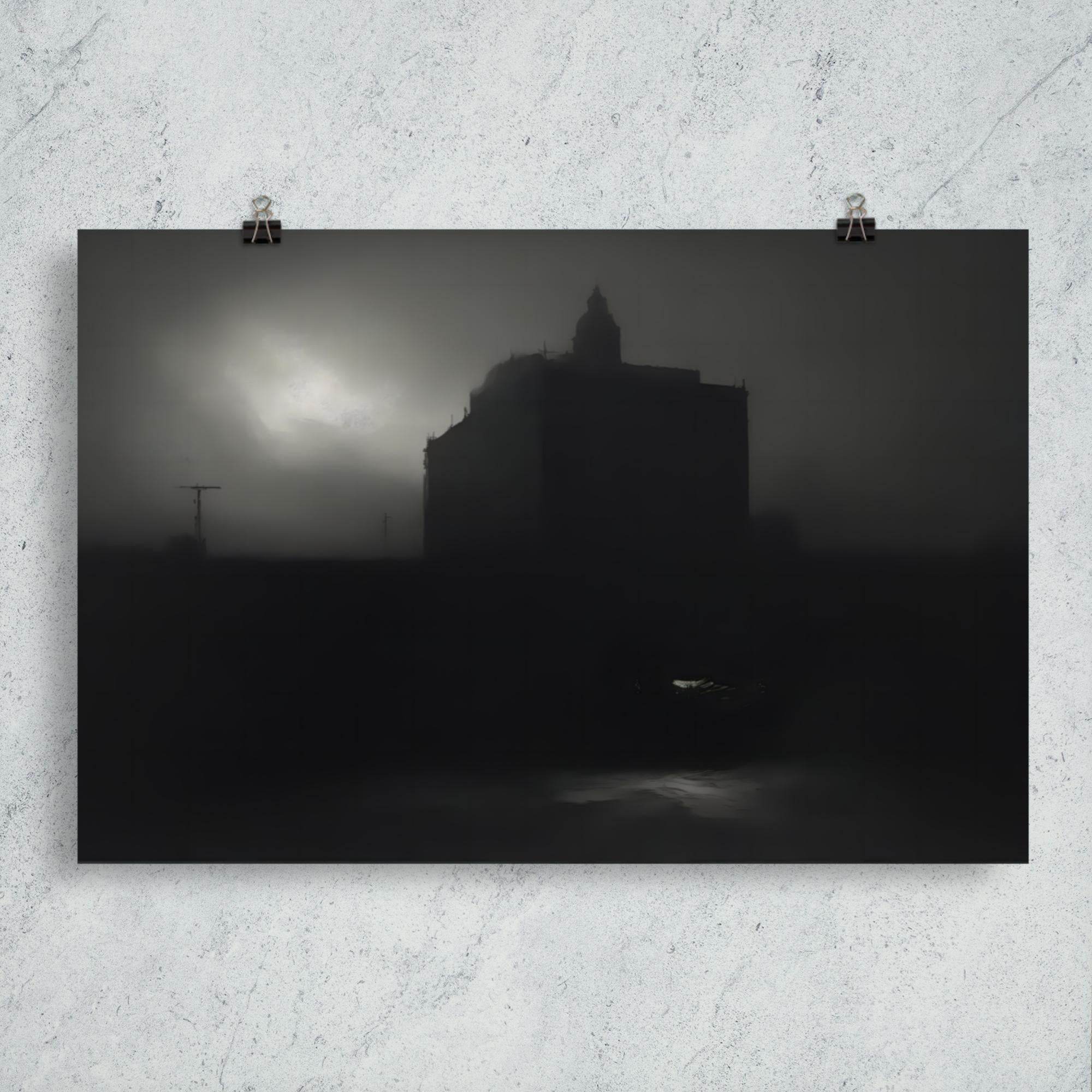 Darkened Horizons Dark Aesthetic Poster - Pale Blood Store