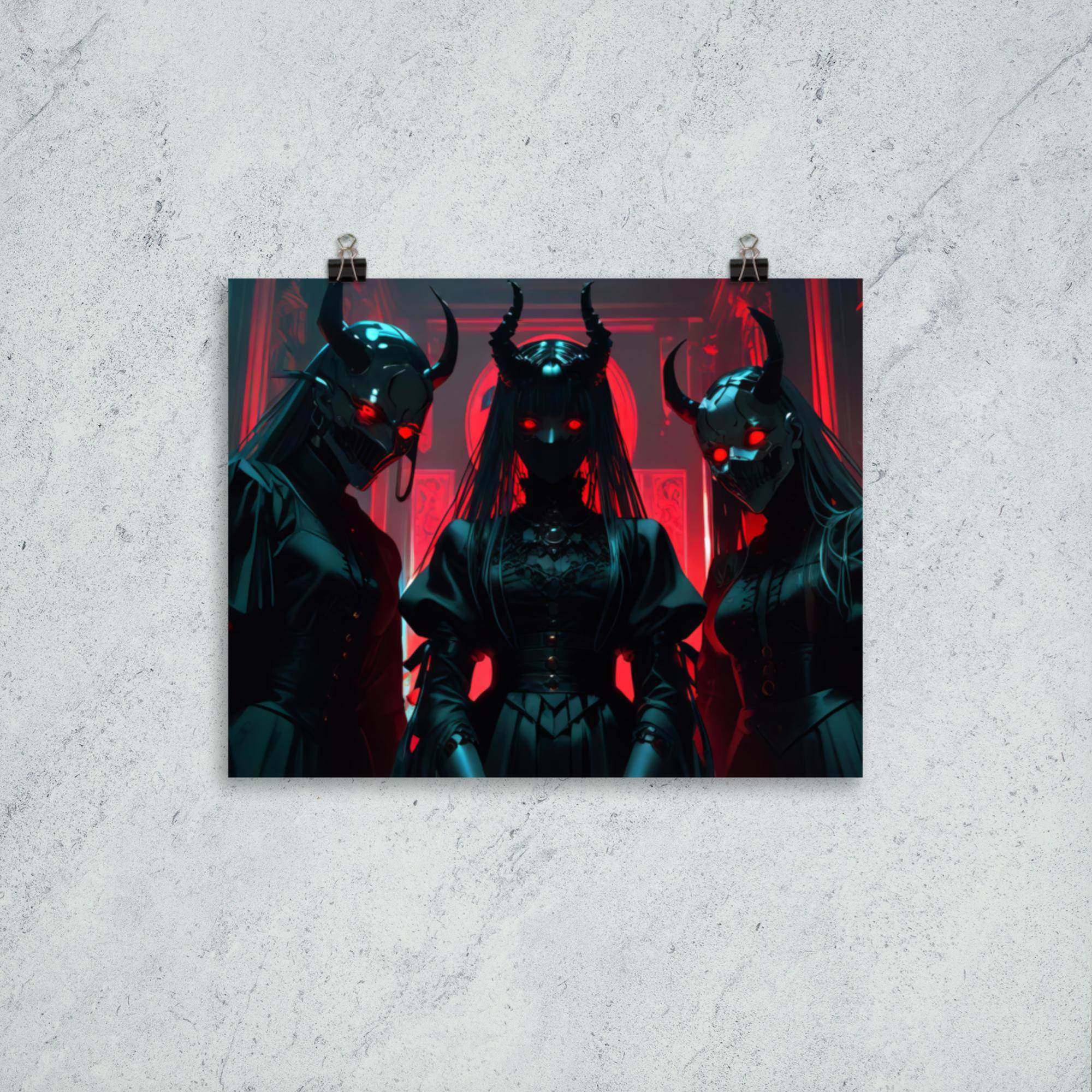 Darknet Trinity Cyber Goth Aesthetics Poster - Pale Blood Store