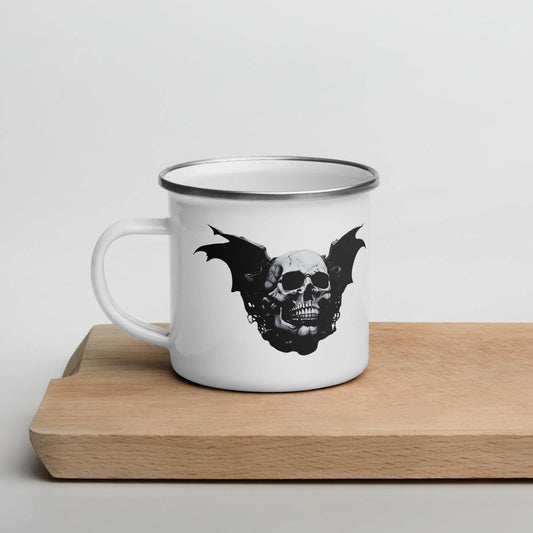 Desert Revenant Cyber Goth Aesthetics Enamel Mug - Pale Blood Store