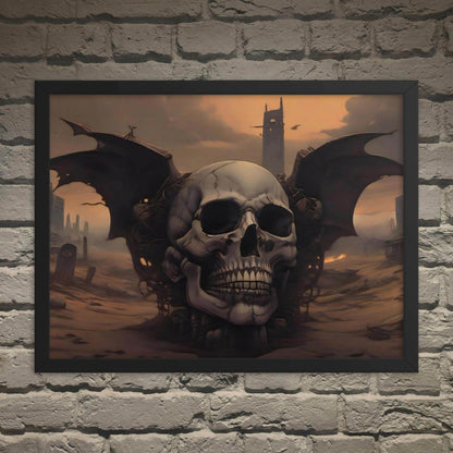 Desert Revenant Cyber Goth Aesthetics Framed Poster - Pale Blood Store