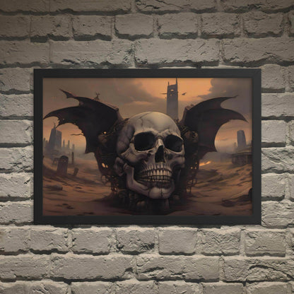 Desert Revenant Cyber Goth Aesthetics Framed Poster - Pale Blood Store