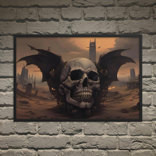 Desert Revenant Cyber Goth Aesthetics Framed Poster - Pale Blood Store