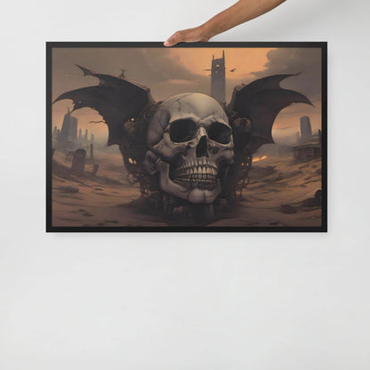 Desert Revenant Cyber Goth Aesthetics Framed Poster - Pale Blood Store